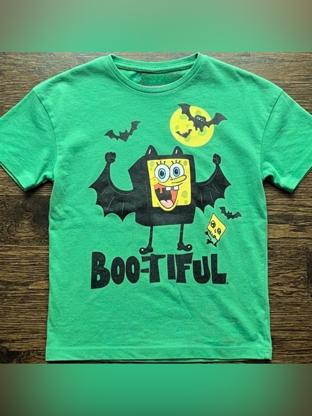 SpongeBob Squarepants Green 'Boo-tiful' Halloween Tee